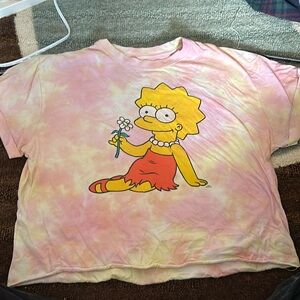 crop top tie dye lisa simpson
